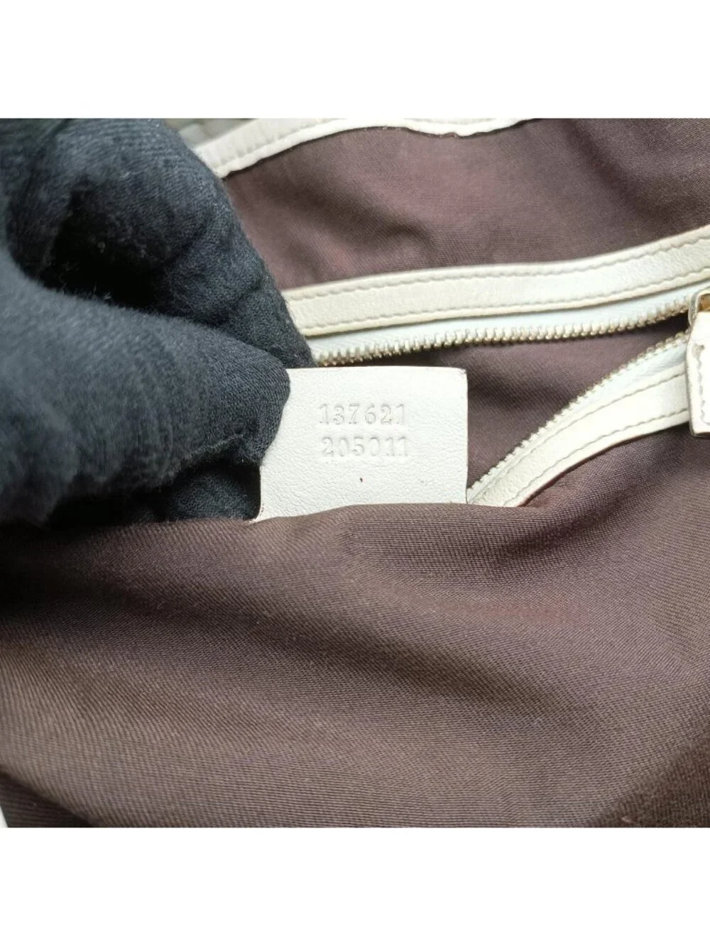 Gucci Pelham Hobo Brown White Canvas Leather